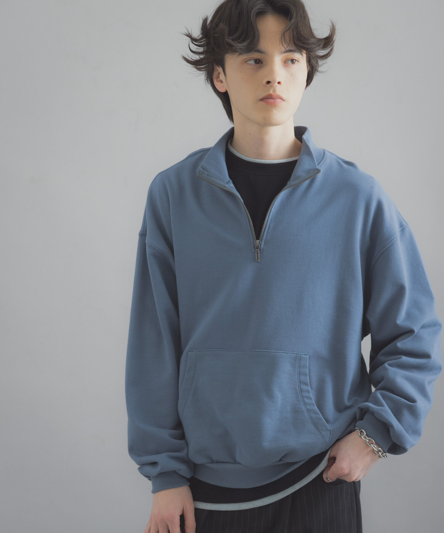 SENSE OF PLACE by URBAN RESEARCH「『洗濯可/撥水/防花粉』SKINProofハーフジップスウェット」|スウェット・ジャージ|