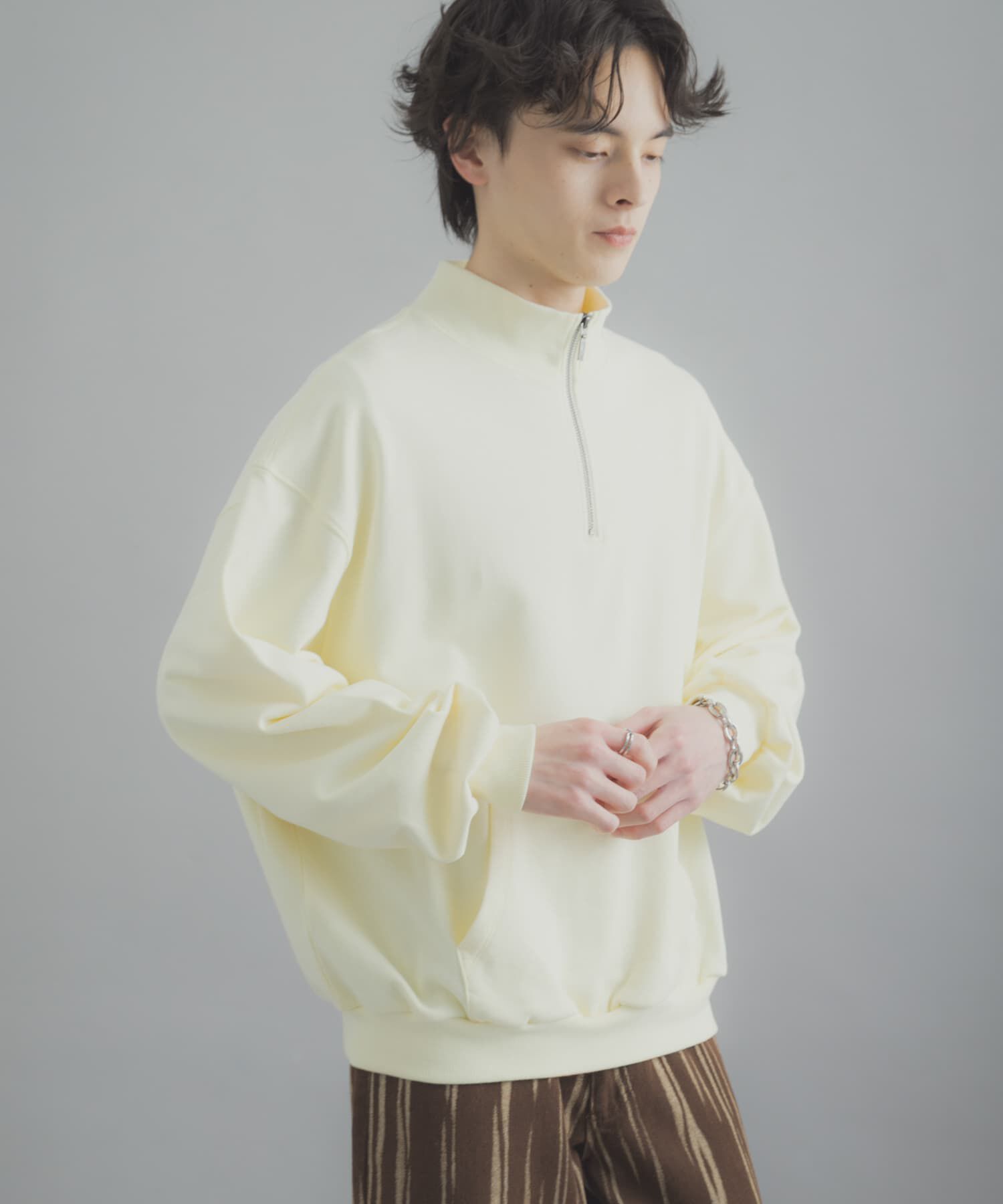 SENSE OF PLACE by URBAN RESEARCH「『洗濯可/撥水/防花粉』SKINProofハーフジップスウェット」|スウェット・ジャージ|