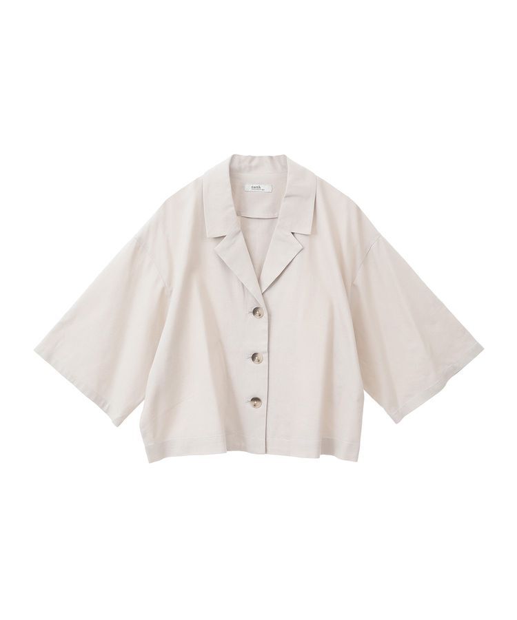 earth music&ecology「リラックスシャツジャケット / リネン混」|テーラードジャケット|