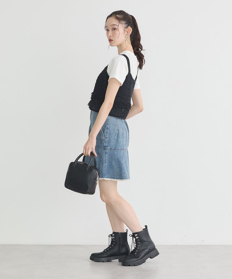 earth music&ecology「フリンジニットビスチェ」|ベスト・ジレ|