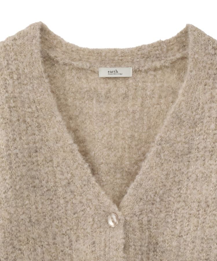 earth music&ecology「MIXカラーブークレカーディガン」|カーディガン|