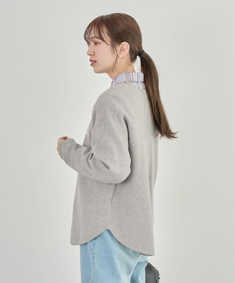 Green Parks「もちやわロゴニットプルオーバー」|ニット・セーター|