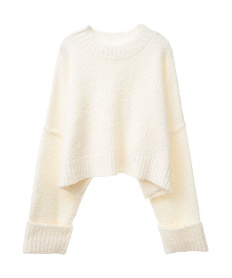 Green Parks「・Petit Fleur ブークレワイドニット」|ニット・セーター|