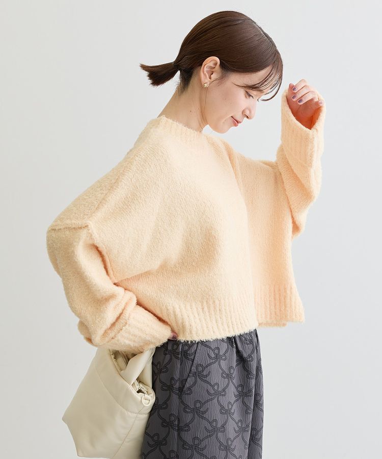 Green Parks「・Petit Fleur ブークレワイドニット」|ニット・セーター|