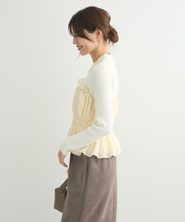 Green Parks「・swing by ビスチェレイヤーハイネックニット」|ニット・セーター|