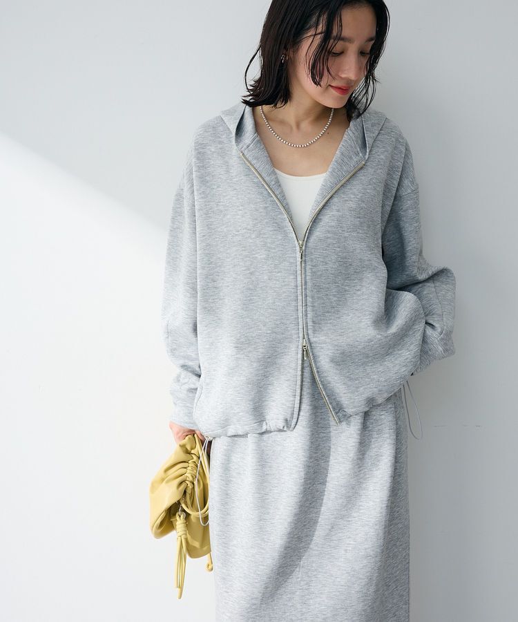 Green Parks「【OTONAパーカー】ダブルZIP裾ドロストパーカー」|スウェット・ジャージ|