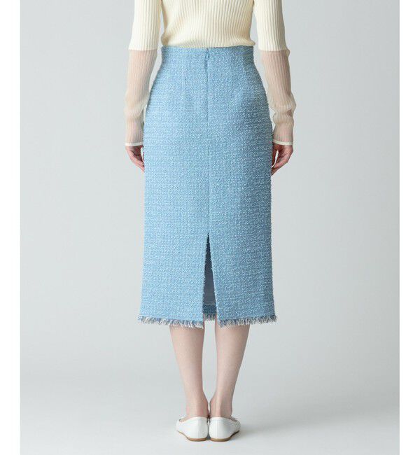 allureville「【セットアップ対応商品】ジオリカラメツイードハイウエストタイトスカート」|タイト|