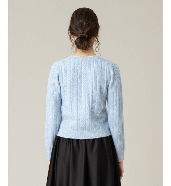 LOULOU WILLOUGHBY「【LOULOU WILLOUGHBY】フロントフリルラメプルオーバー」|ニット・セーター|