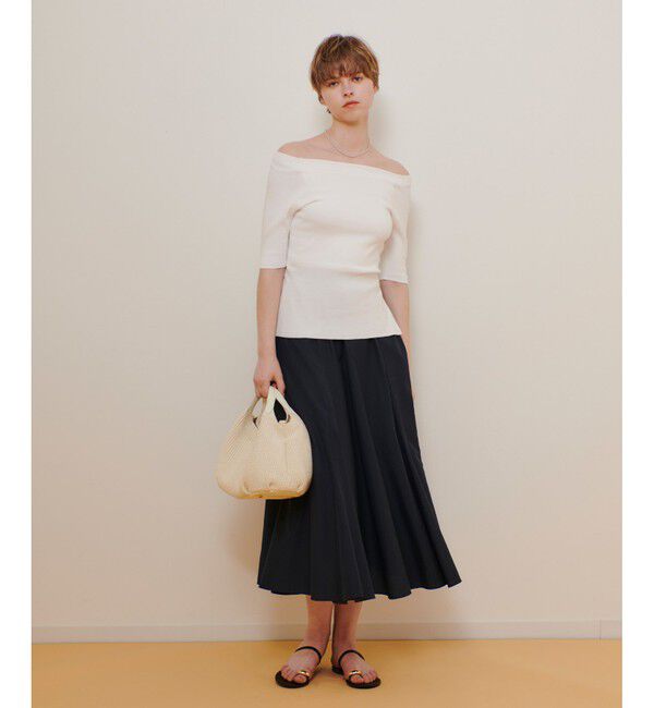 allureville「ライトタンブラーガゼットフレアスカート」|フレア|