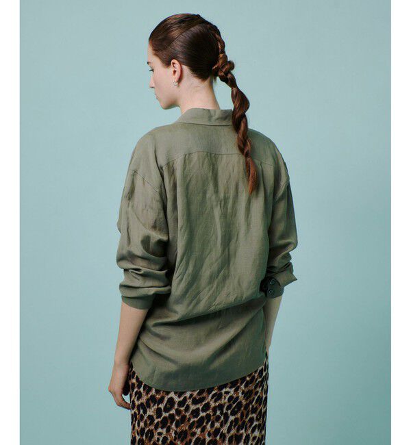 allureville「シアーリネンサファリシャツ」|シャツ・ブラウス|