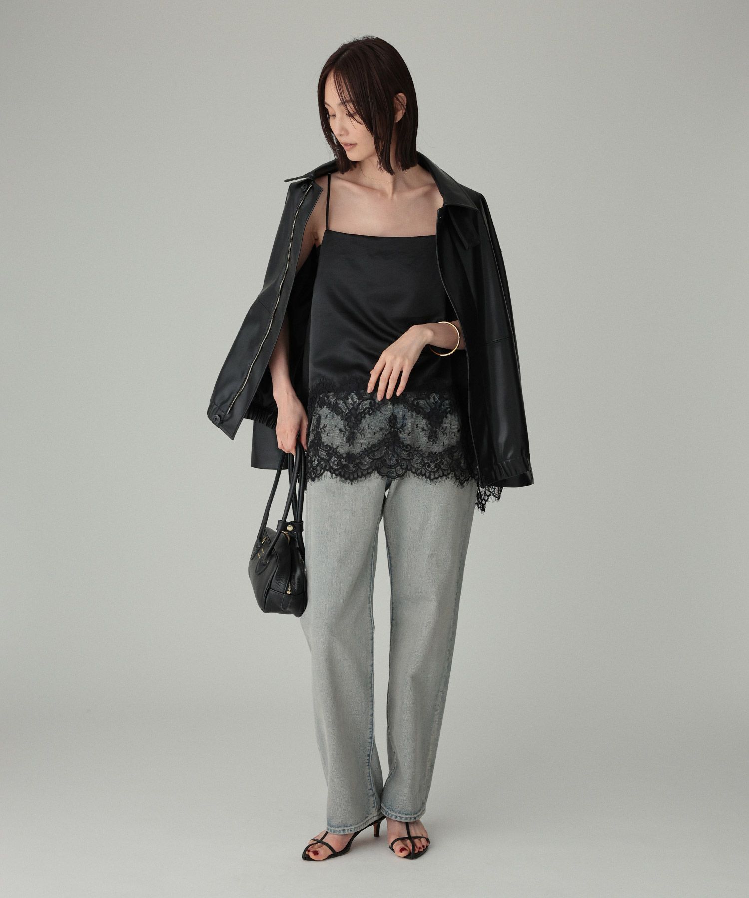 BABYLONE「ヘムレースキャミソール」|キャミソール|