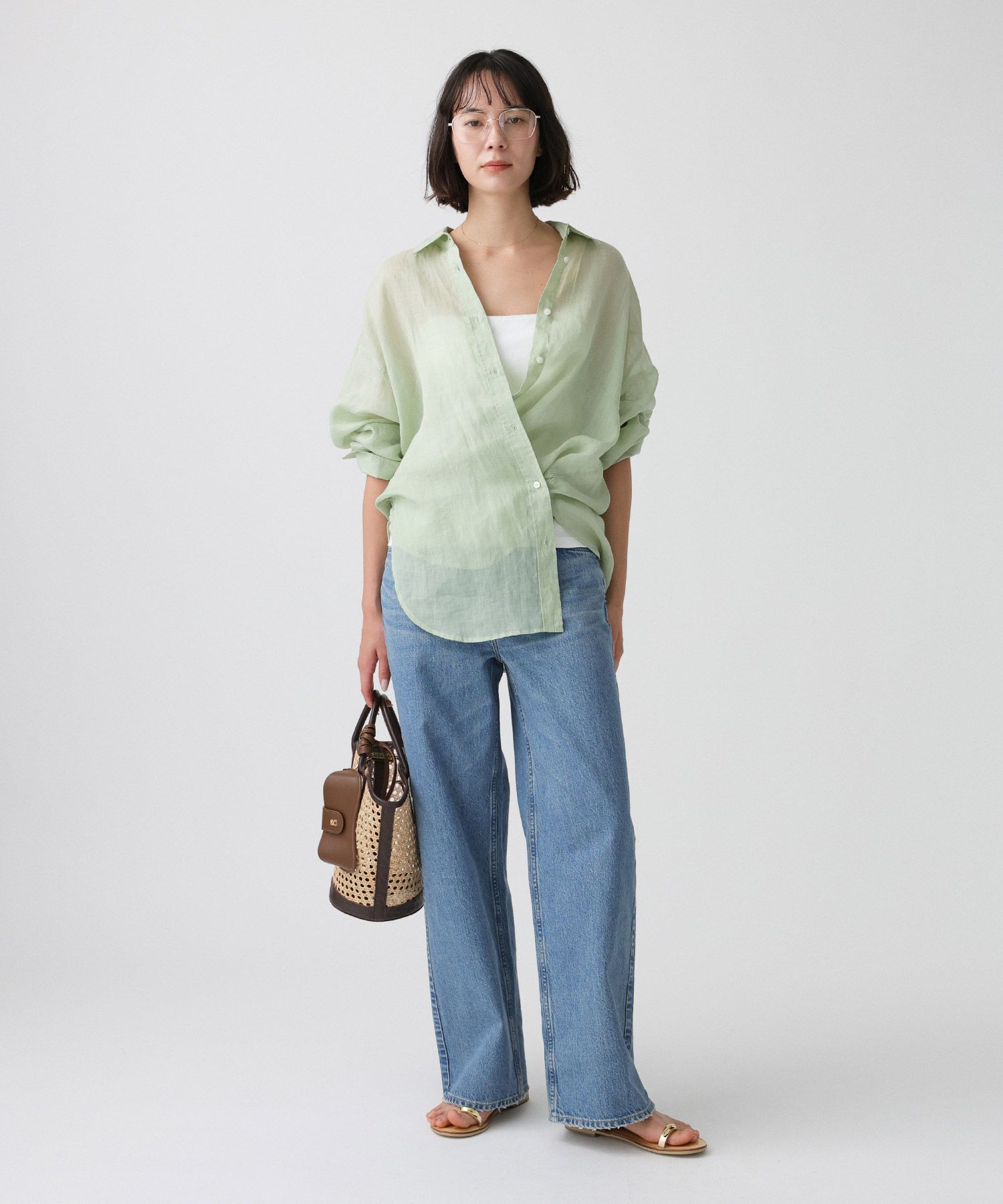 BABYLONE「ラミーシアーカシュクールシャツ」|シャツ・ブラウス|