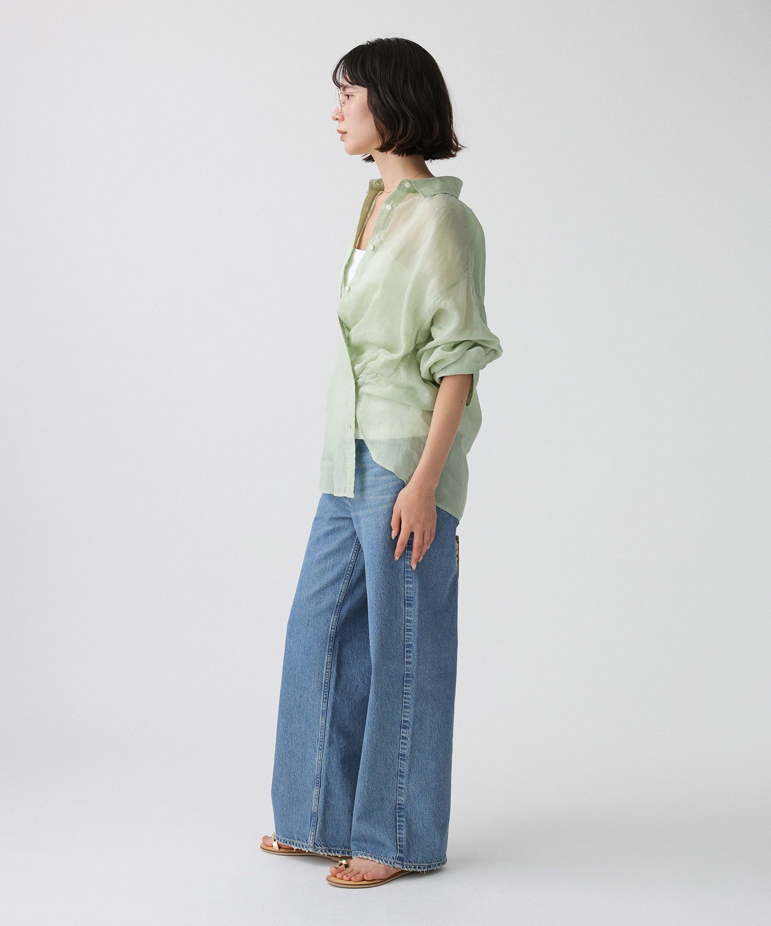 BABYLONE「ラミーシアーカシュクールシャツ」|シャツ・ブラウス|