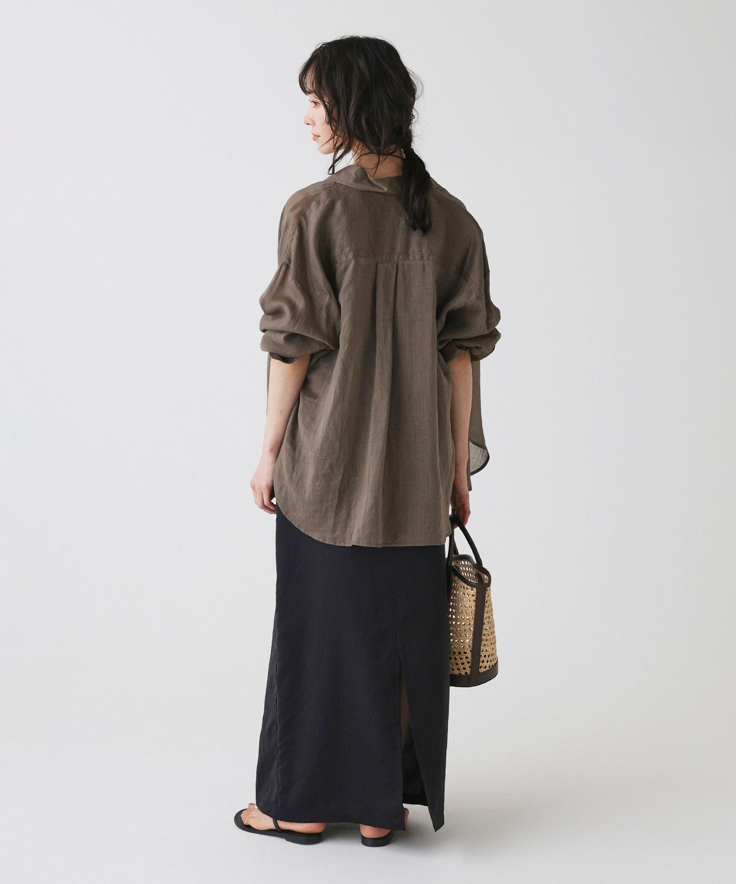 BABYLONE「ラミーシアーカシュクールシャツ」|シャツ・ブラウス|