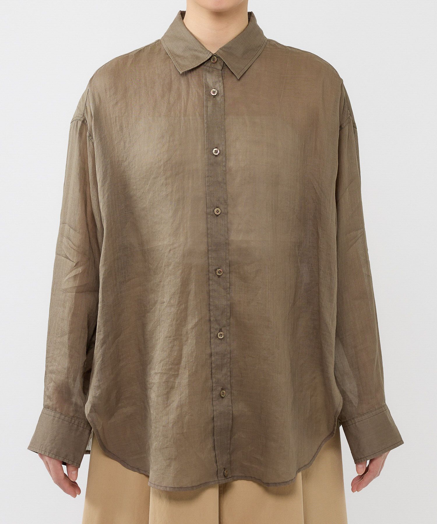 BABYLONE「ラミーシアーカシュクールシャツ」|シャツ・ブラウス|