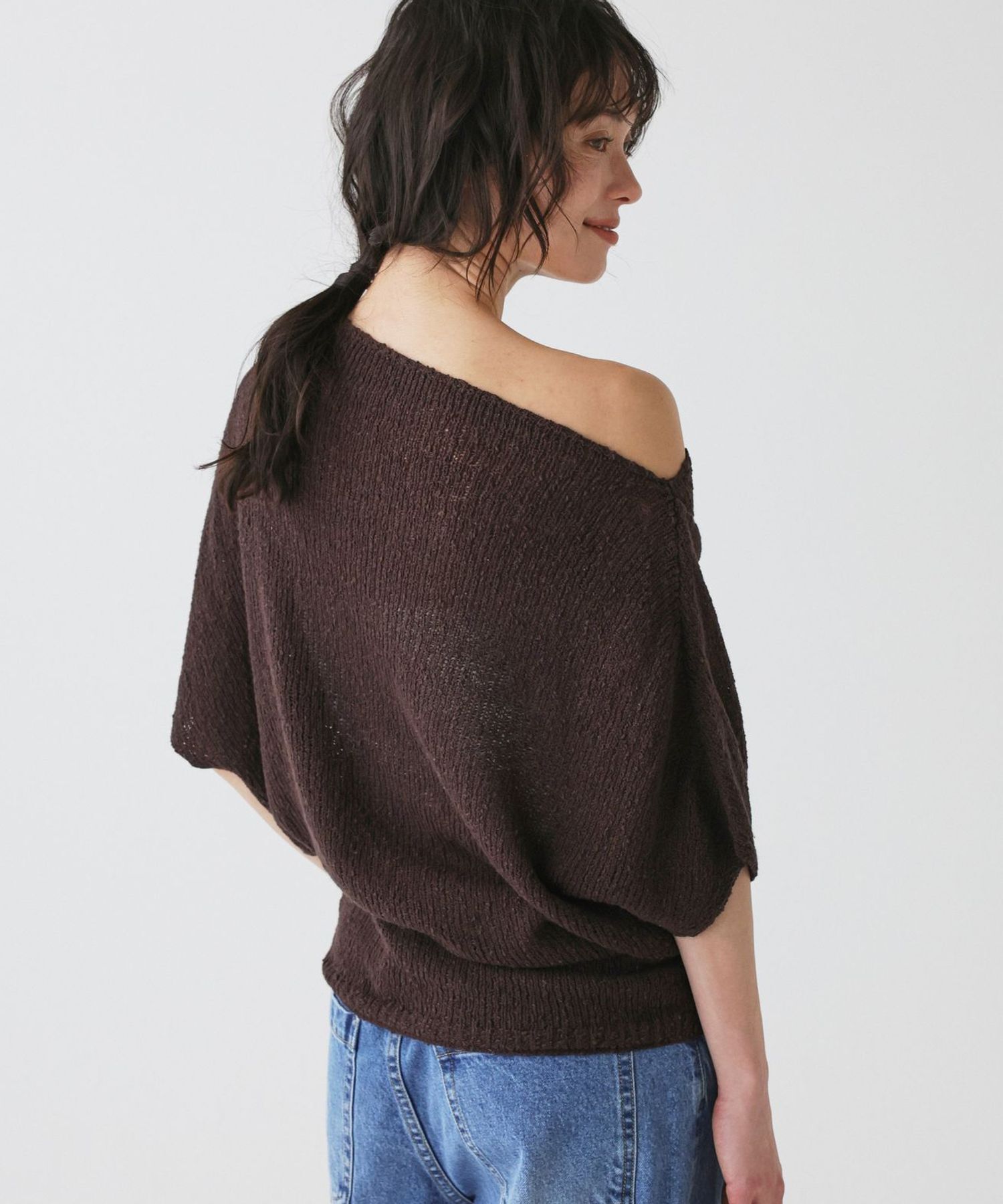 BABYLONE「ニュアンスドレープニット」|ニット・セーター|