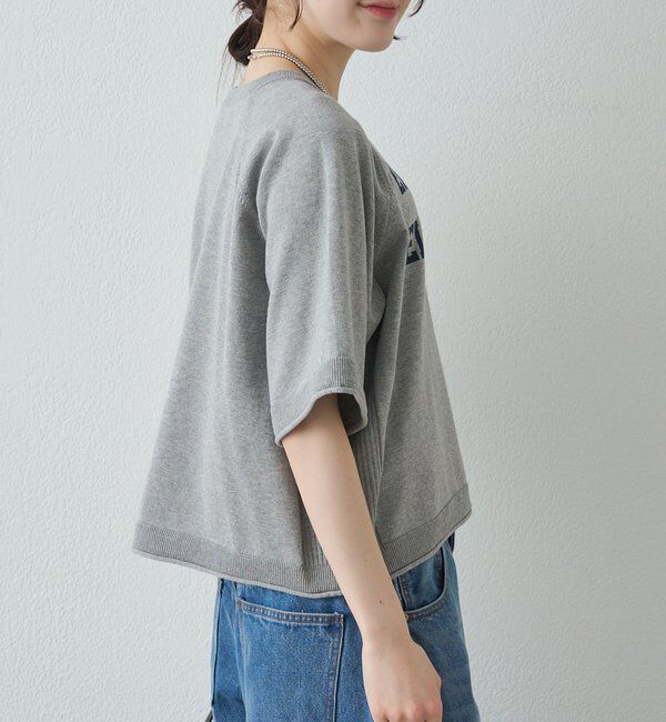  「アソートプリントハーフスリーブニット」|ニット・セーター|