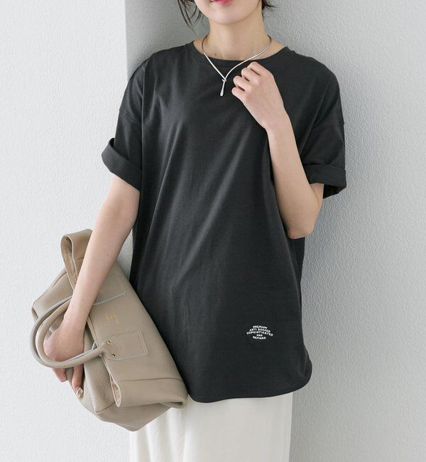  「【汗ジミ防止加工】ワンポイントロゴ刺繍Tシャツ」|Tシャツ・カットソー|スミクロ