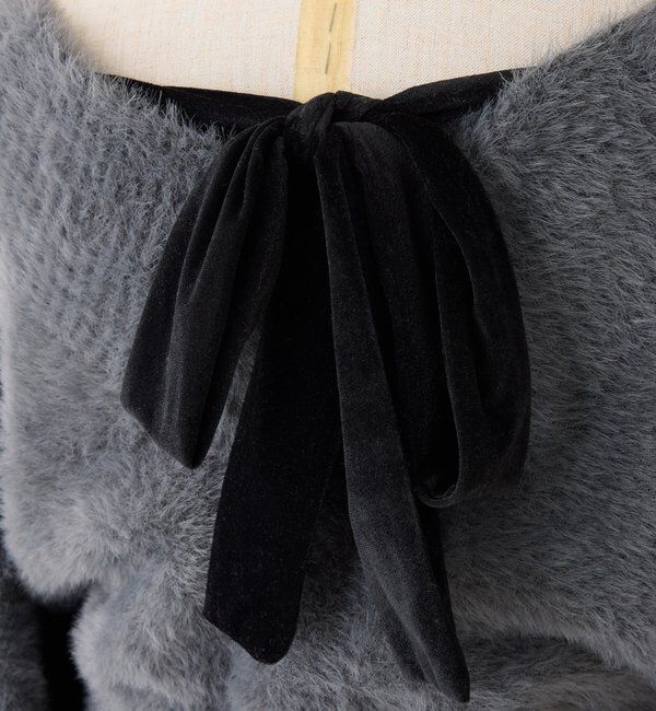  「後ろリボン2wayニットSETワンピ」|ワンピース|