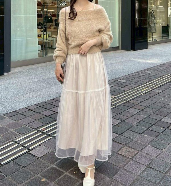  「後ろリボン2wayニットSETワンピ」|ワンピース|