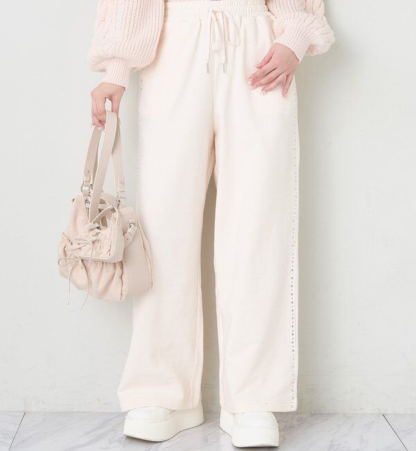  「サイドビジューカットパンツ」|その他|