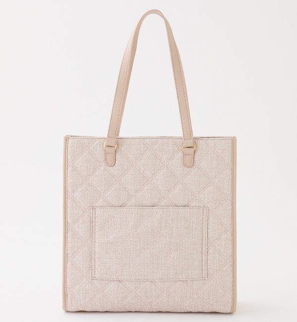  「【LouLoumei】キルティングビジューリボンチャームキャリーオントート」|ショルダー・メッセンジャー|