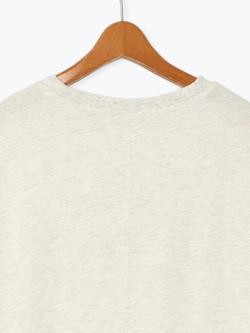 Lugnoncure「カレッジ風ロゴプリントミニ裏毛トップス」|Tシャツ・カットソー|