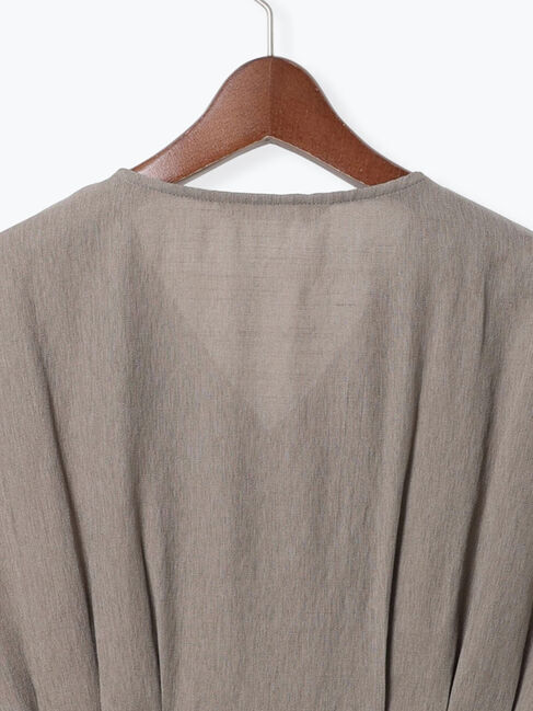 Te chichi TERRASSE「ウエストタックVネックブラウス」|シャツ・ブラウス|