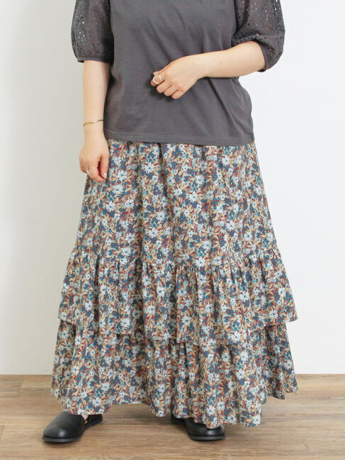Samansa Mos2「柄アソート裾重ねスカート」|スカート|