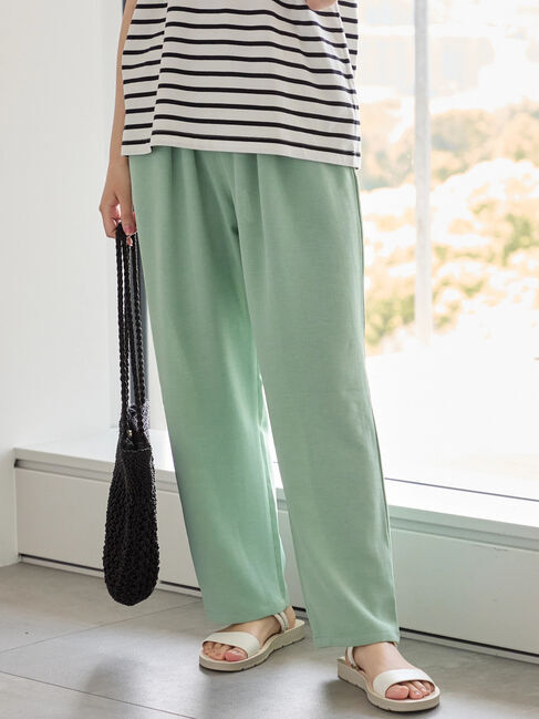 Samansa Mos2 blue「【接触冷感】マルチスタイルイージーパンツ」|その他|