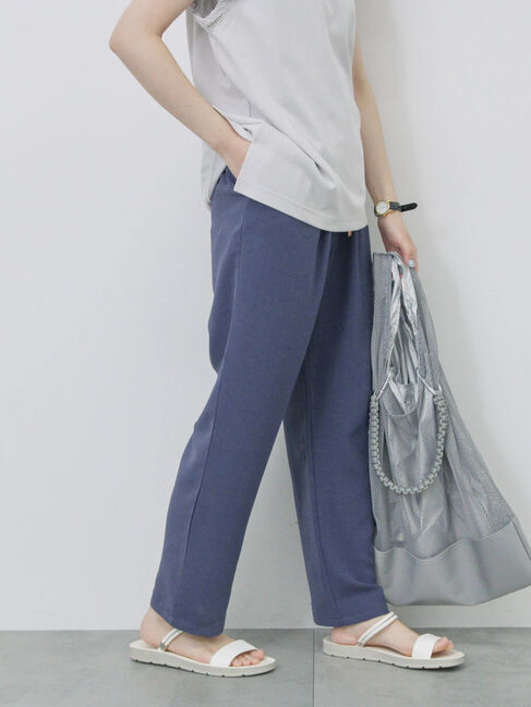 Samansa Mos2 blue「【接触冷感】マルチスタイルイージーパンツ」|その他|