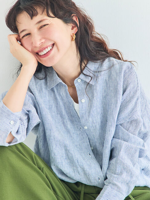 Samansa Mos2「リネンシャツ」|シャツ・ブラウス|