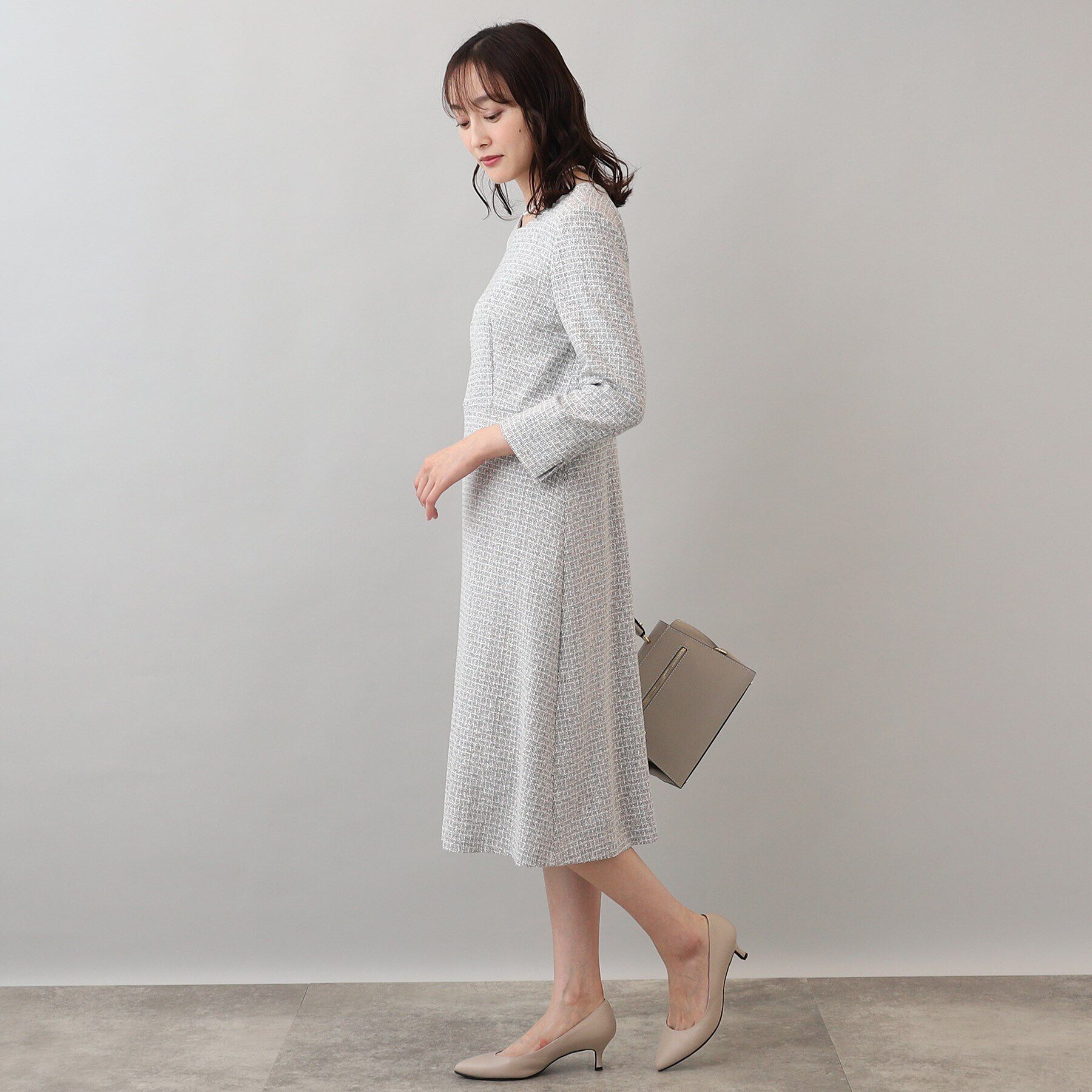 UNTITLED「クリスティーツィード ワンピース」|ワンピース|