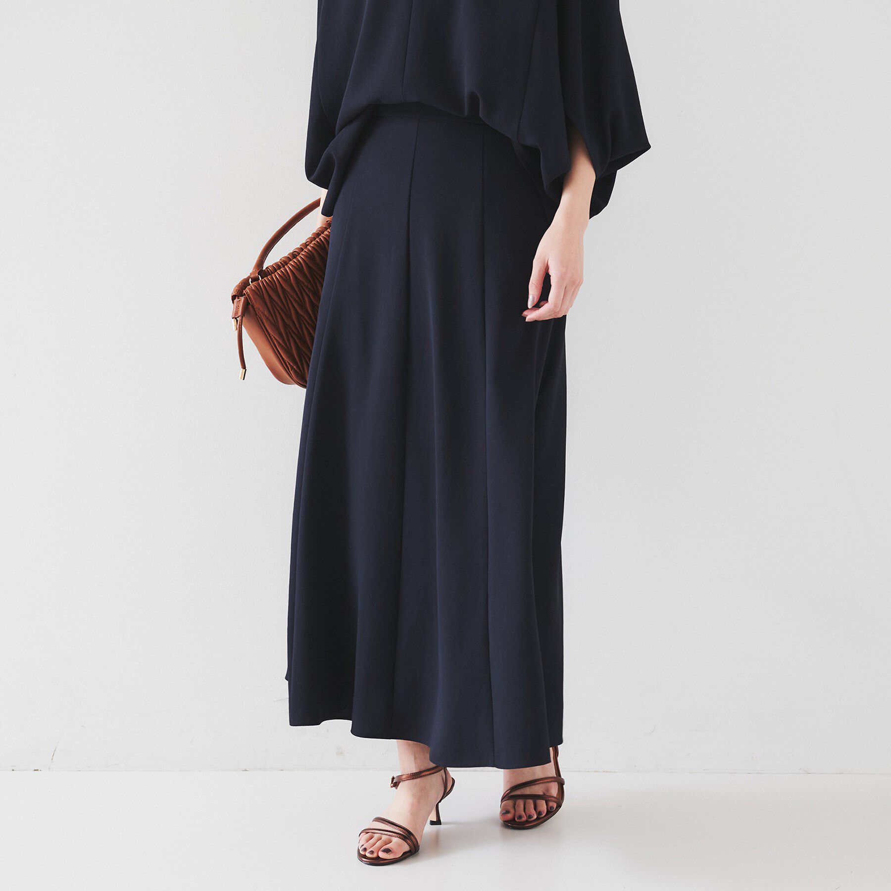 UNTITLED「【セットアップ可/接触冷感/イージーケア】リラクミスト フレアスカート」|スカート|