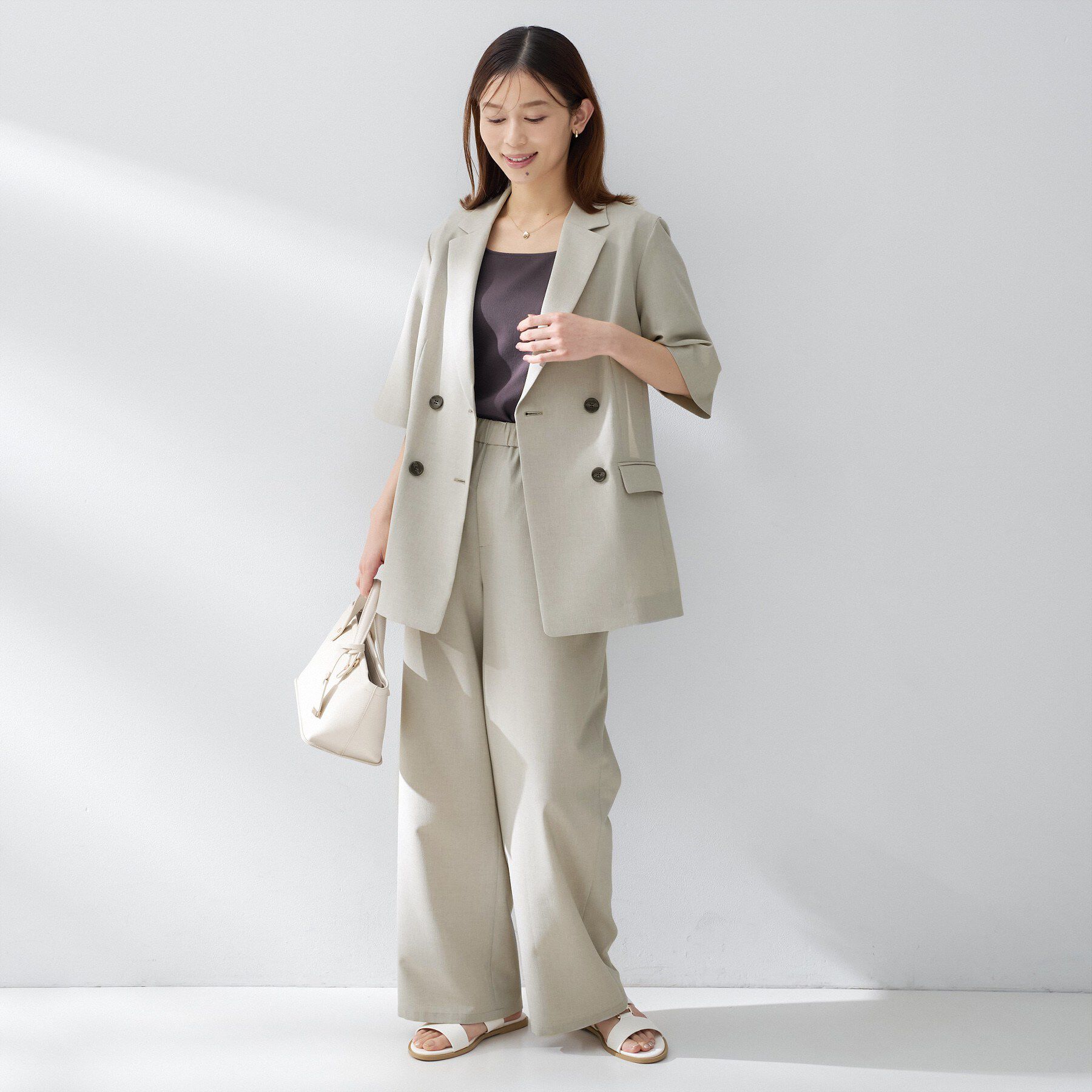 UNTITLED「【セットアップ可/接触令感/吸水速乾】リラックスワイドパンツ」|その他|