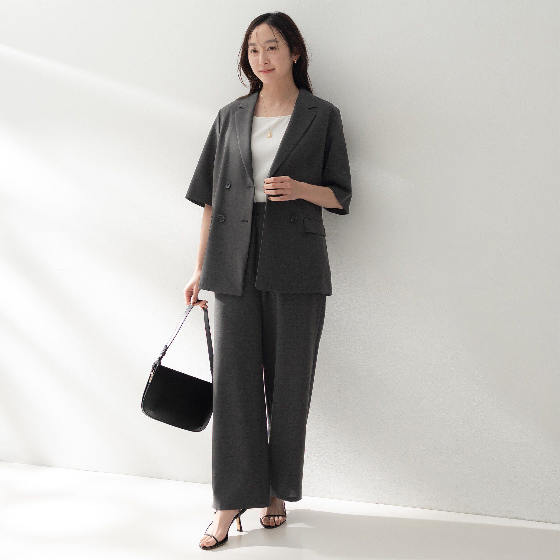 UNTITLED「【セットアップ可/接触令感/吸水速乾】リラックスワイドパンツ」|その他|