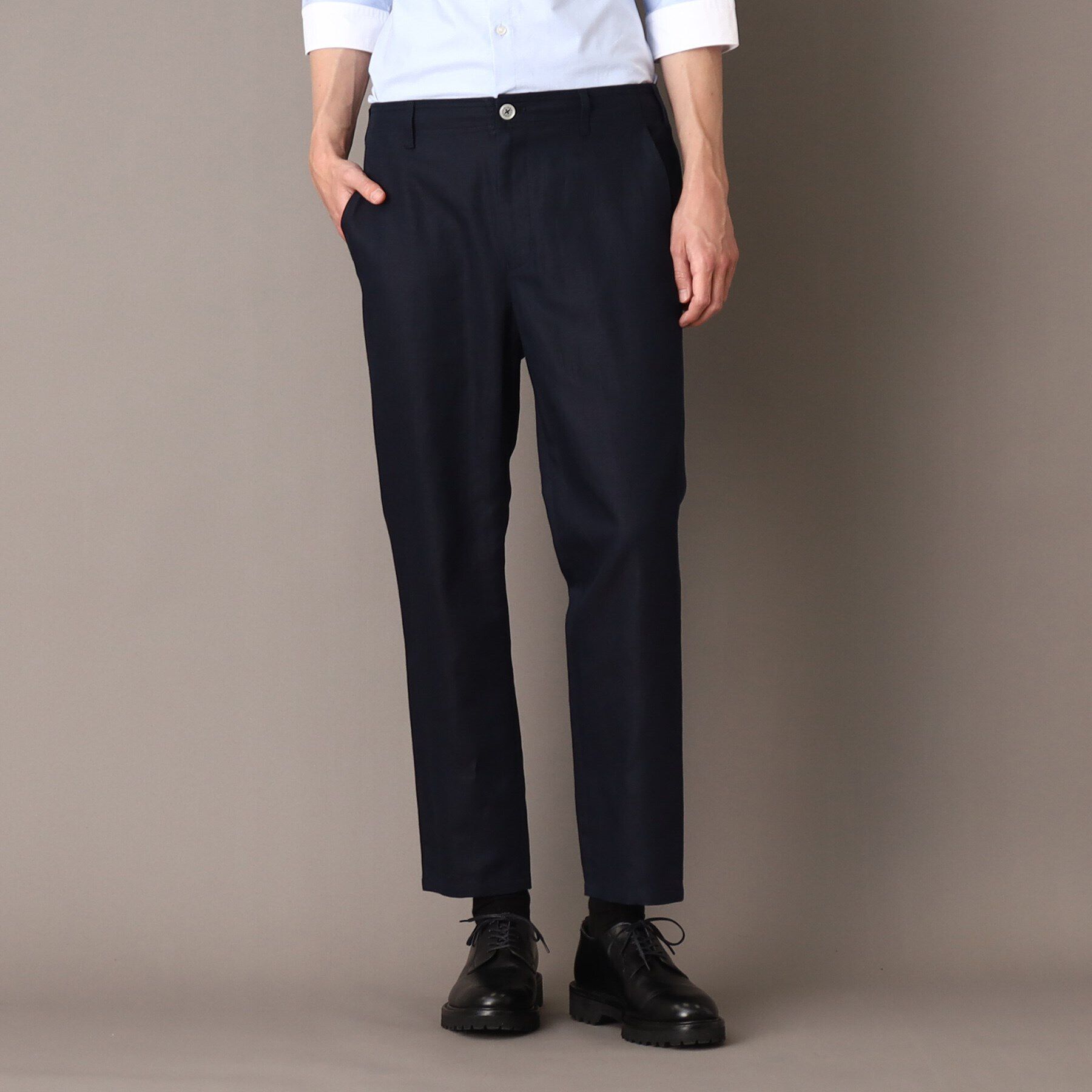 DRESSTERIOR「【Safari5月号掲載】【セットアップ可】リネンコットンパンツ」|その他|ネイビー(094)