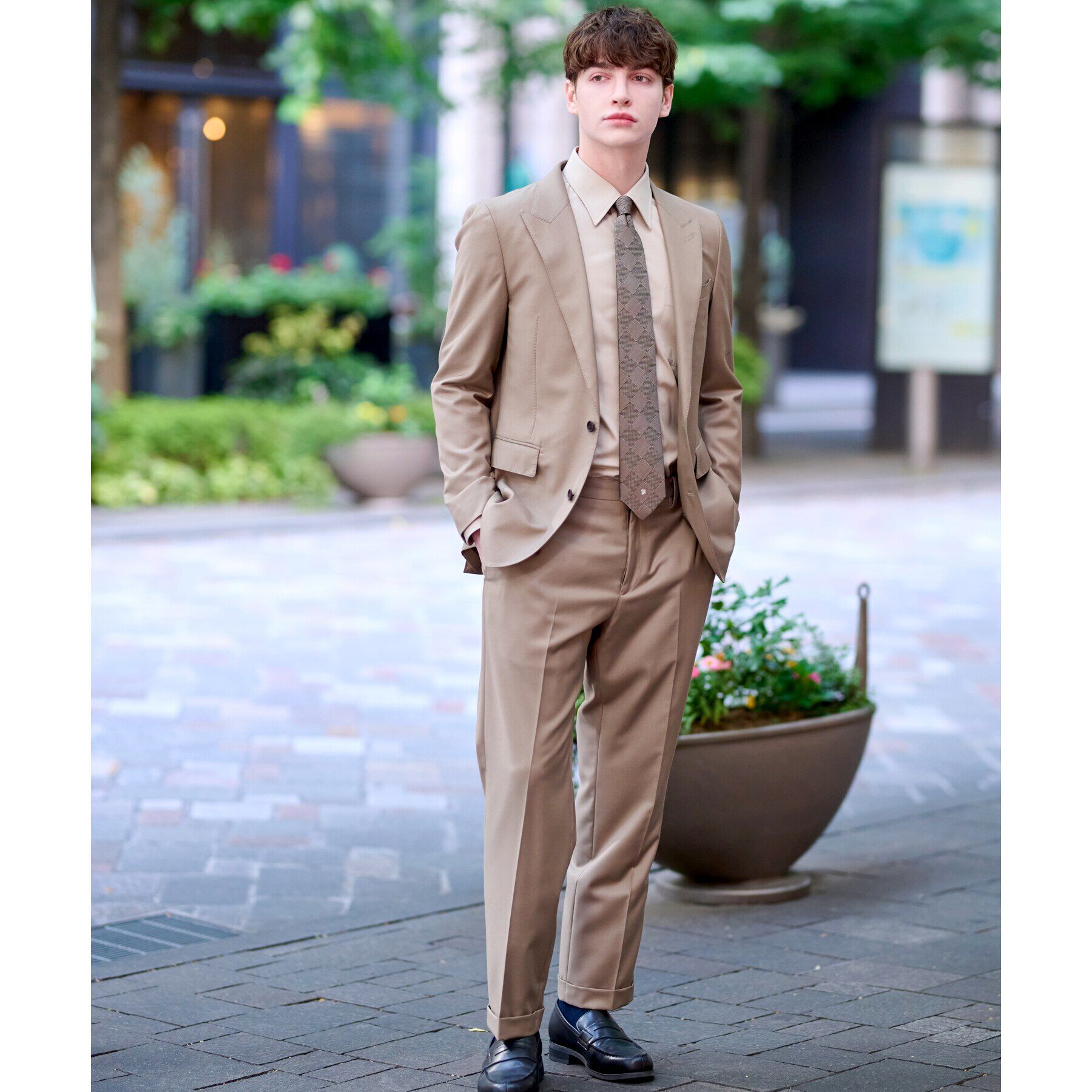 DRESSTERIOR「【セットアップ可】ピークドラペルSET UPジャケット」|テーラードジャケット|