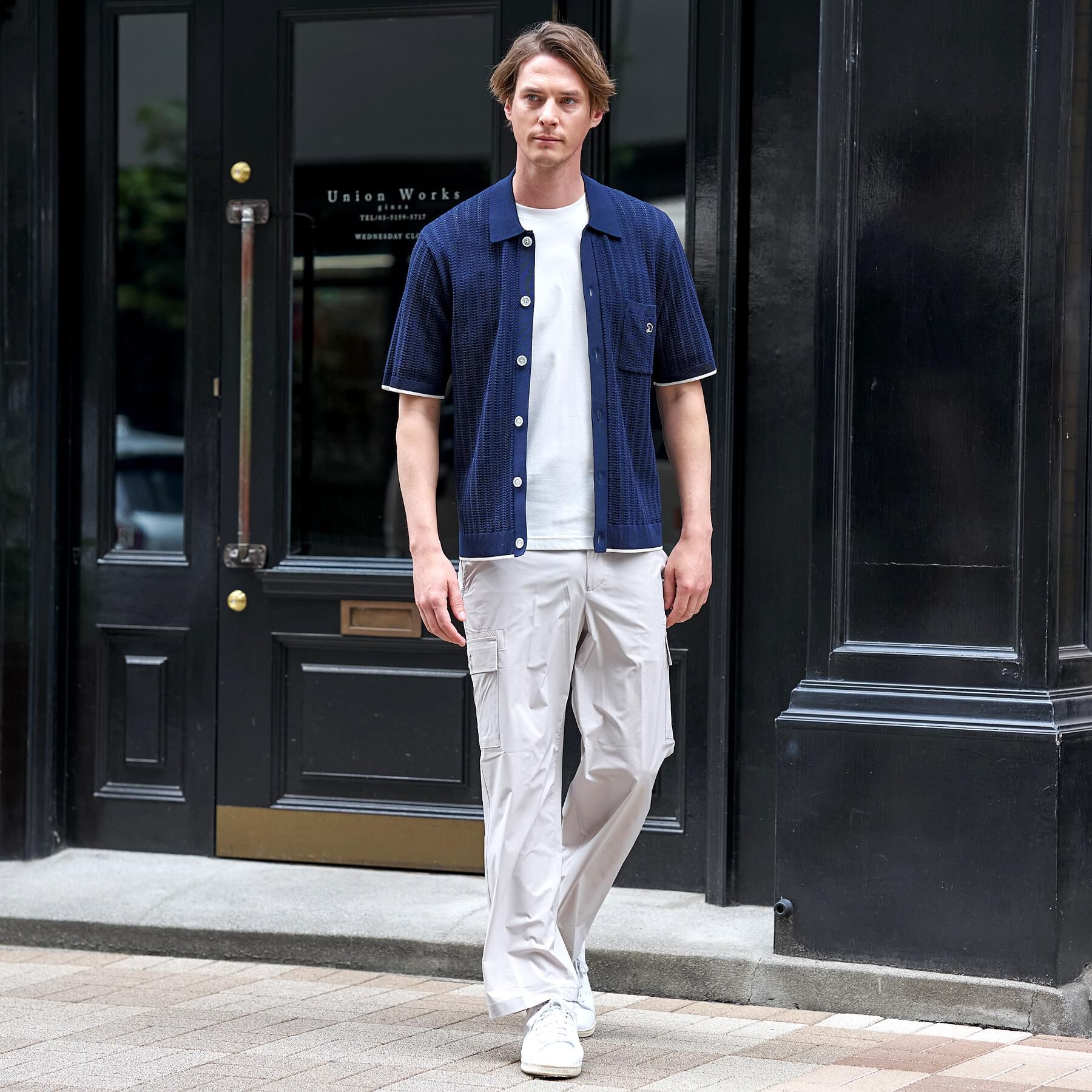 DRESSTERIOR「【Safari5月号掲載】ウォッシャブル キューバニットシャツ」|ニット・セーター|