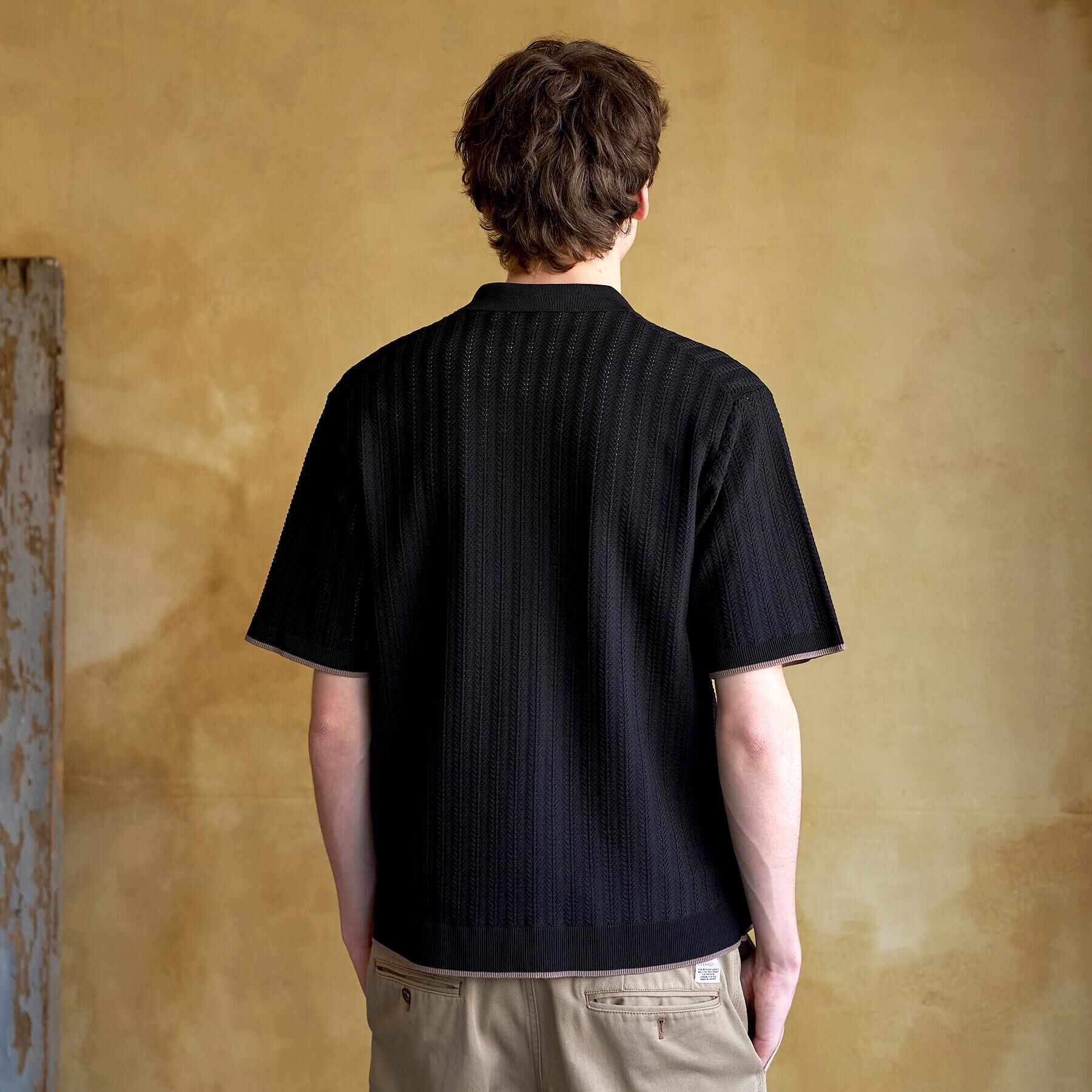 DRESSTERIOR「【Safari5月号掲載】ウォッシャブル キューバニットシャツ」|ニット・セーター|