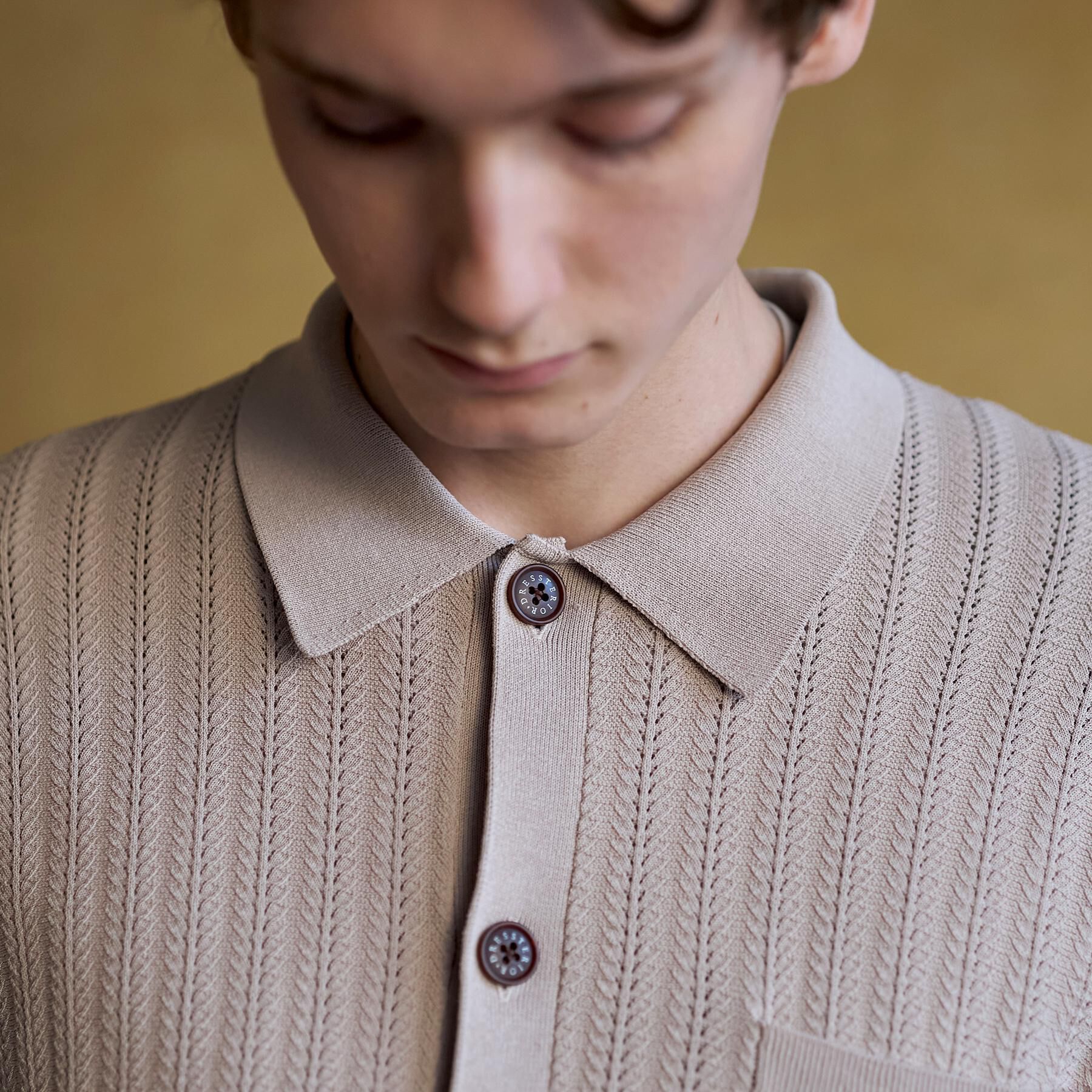 DRESSTERIOR「【Safari5月号掲載】ウォッシャブル キューバニットシャツ」|ニット・セーター|