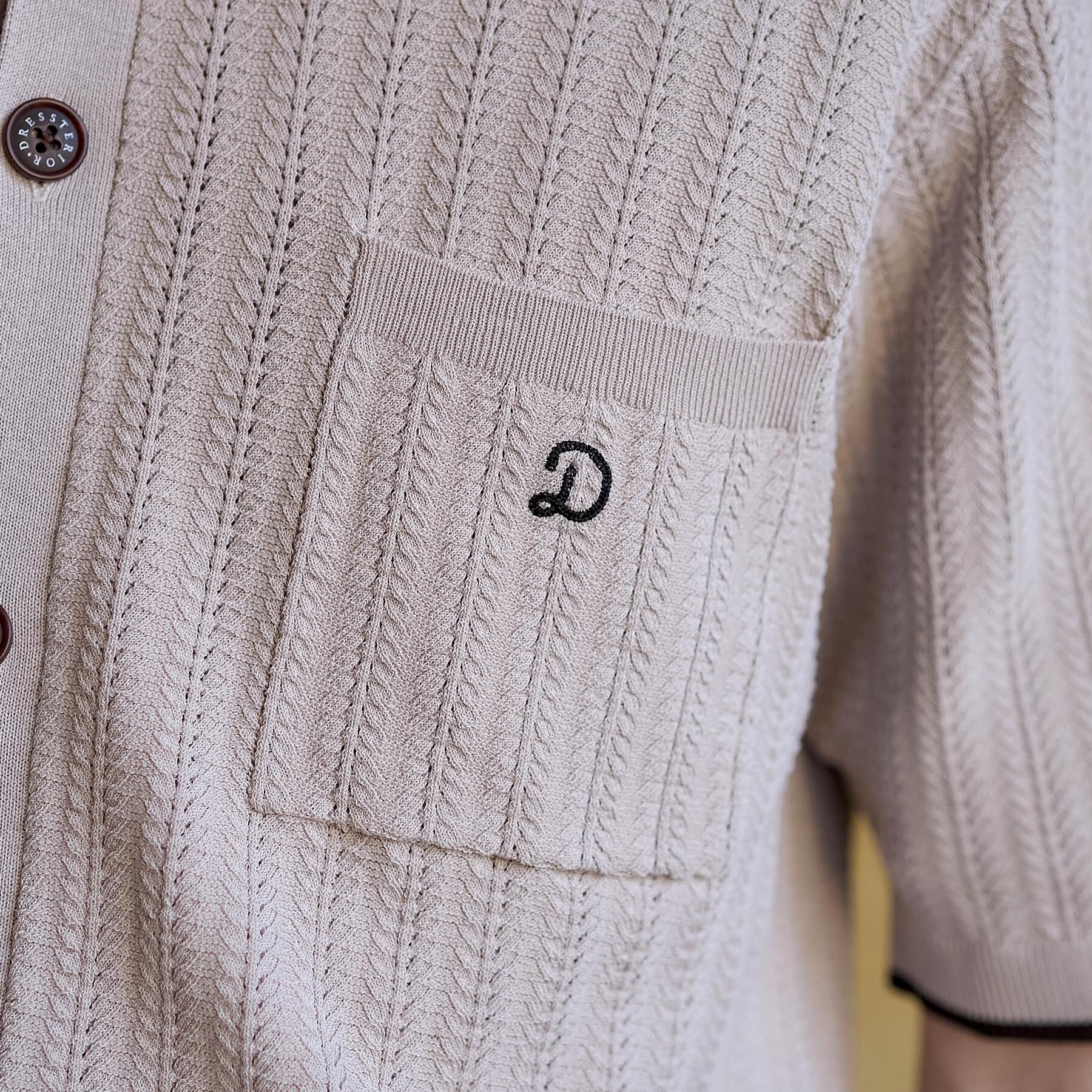 DRESSTERIOR「【Safari5月号掲載】ウォッシャブル キューバニットシャツ」|ニット・セーター|