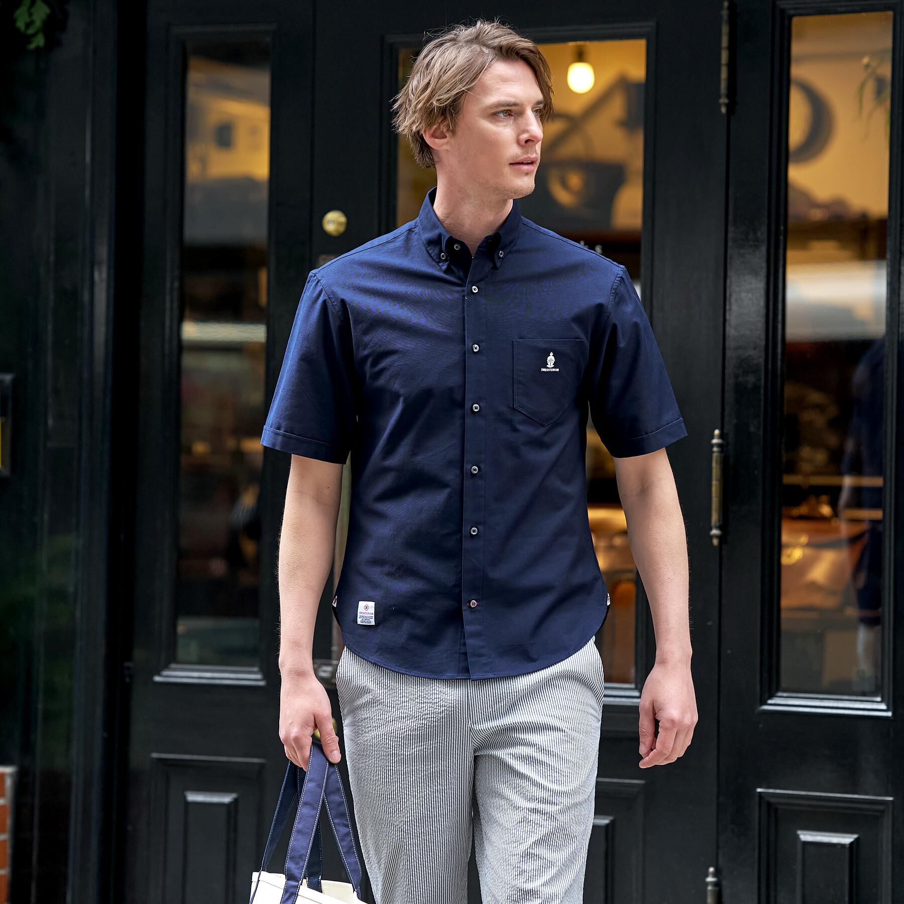 DRESSTERIOR「ナイトエンブロイ オックスシャツ」|シャツ・ブラウス|