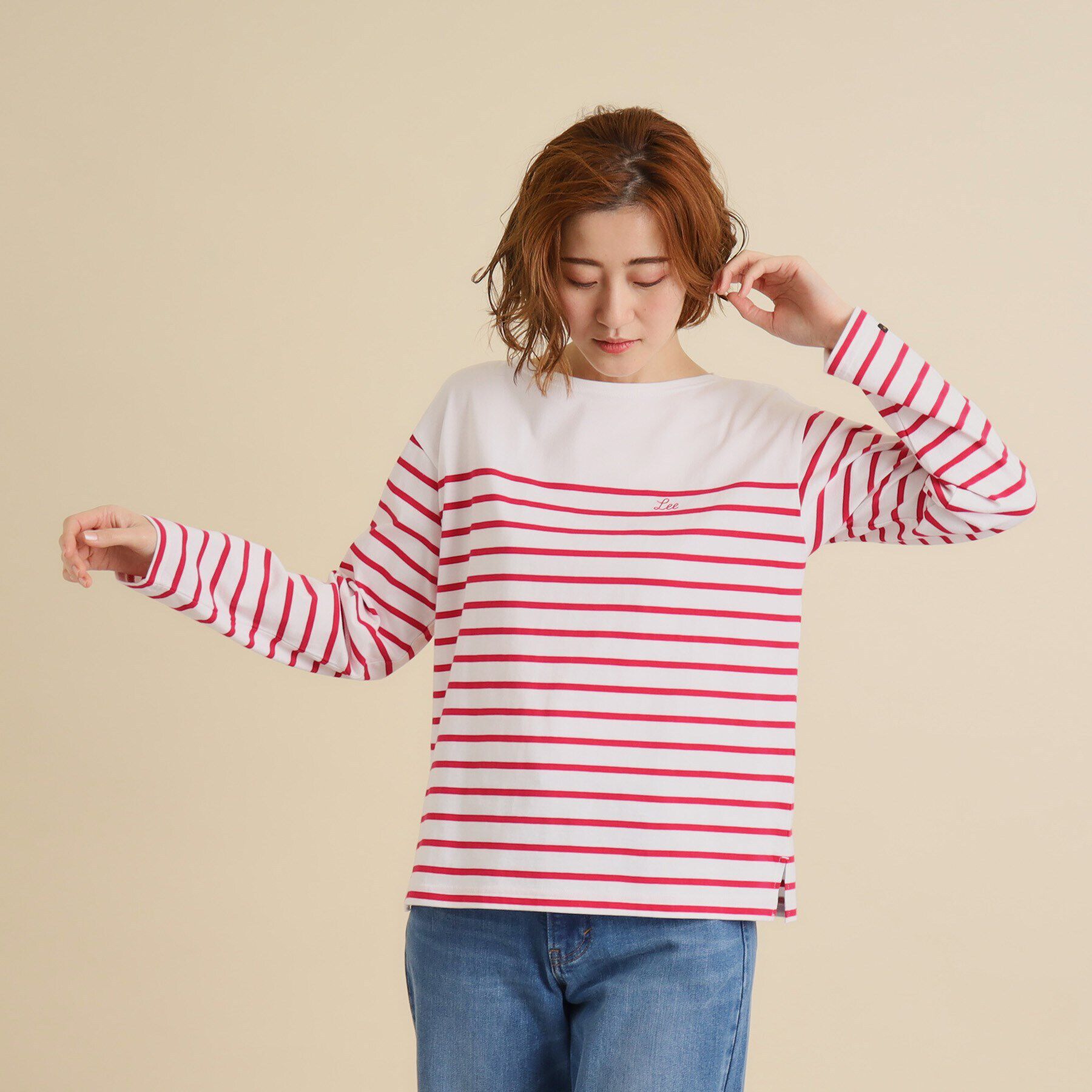 grove「【Ｌｅｅ&times;ｇｒｏｖｅ別注】ＢＡＳＱＵＥ　ＳＨＩＲＴ」|Tシャツ・カットソー|