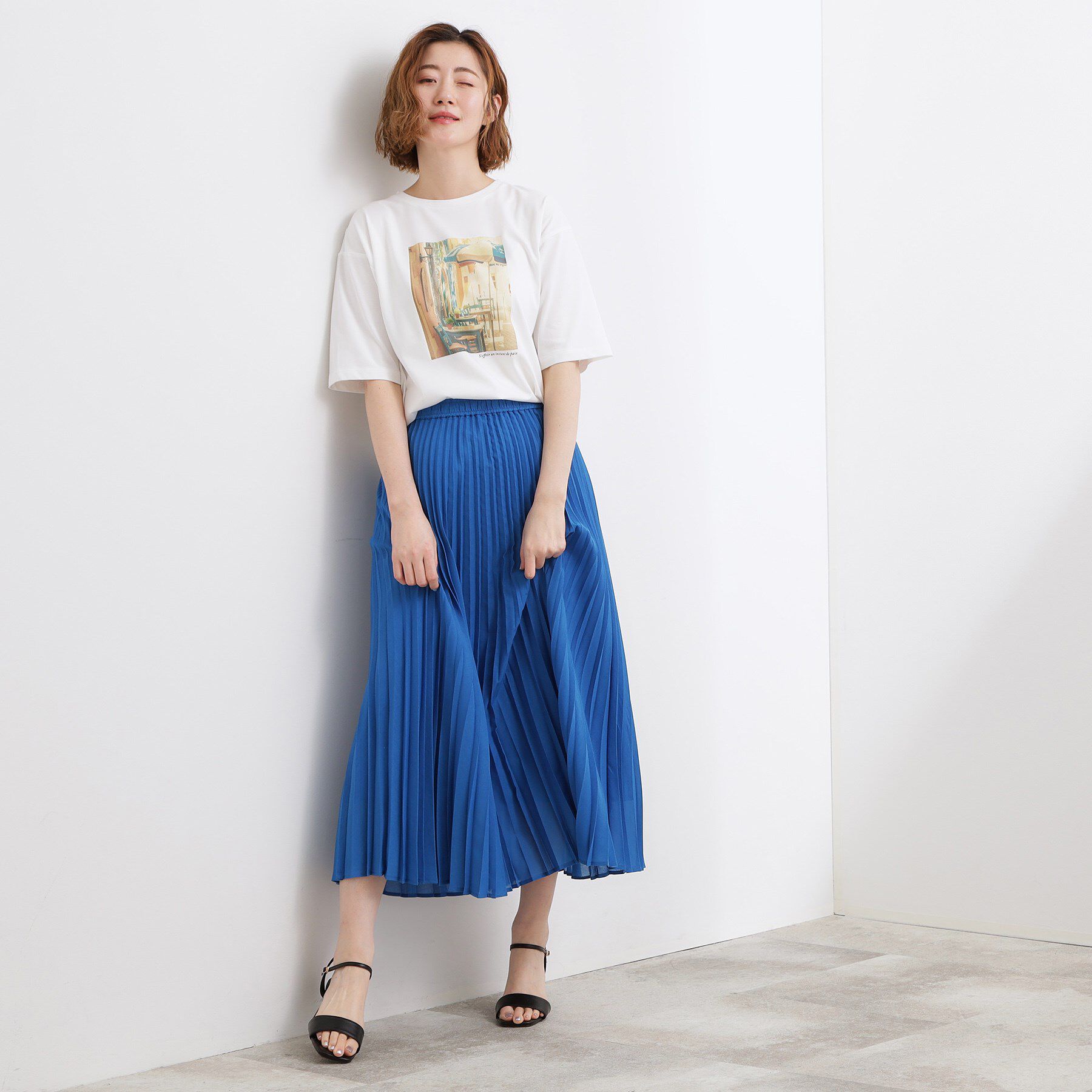 grove「【UVカット/接触冷感】プリントアソート5分袖Tシャツ」|Tシャツ・カットソー|