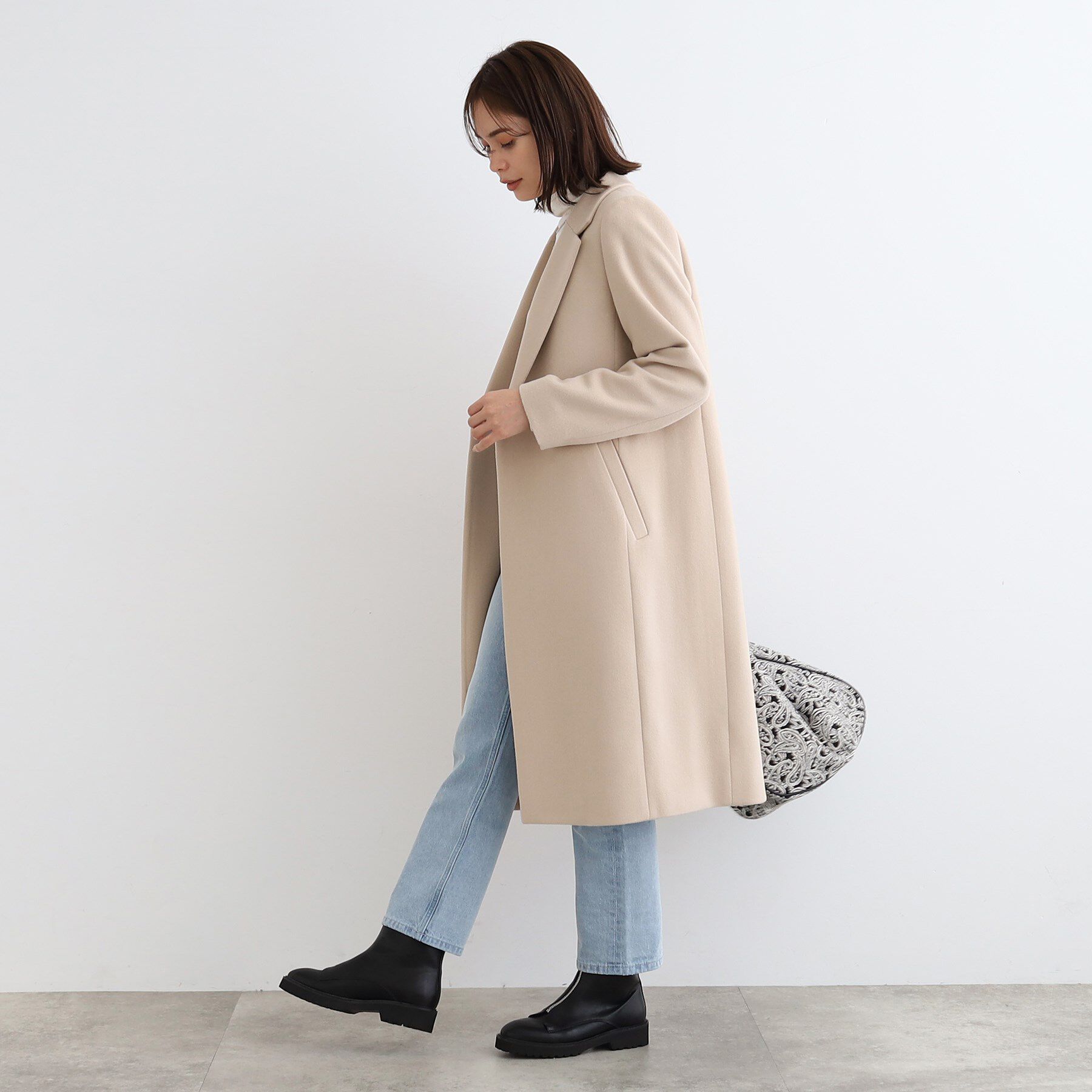 INDIVI「【定番人気！/名品コート/日本製】ウール100%チェスターコート」|チェスターコート|