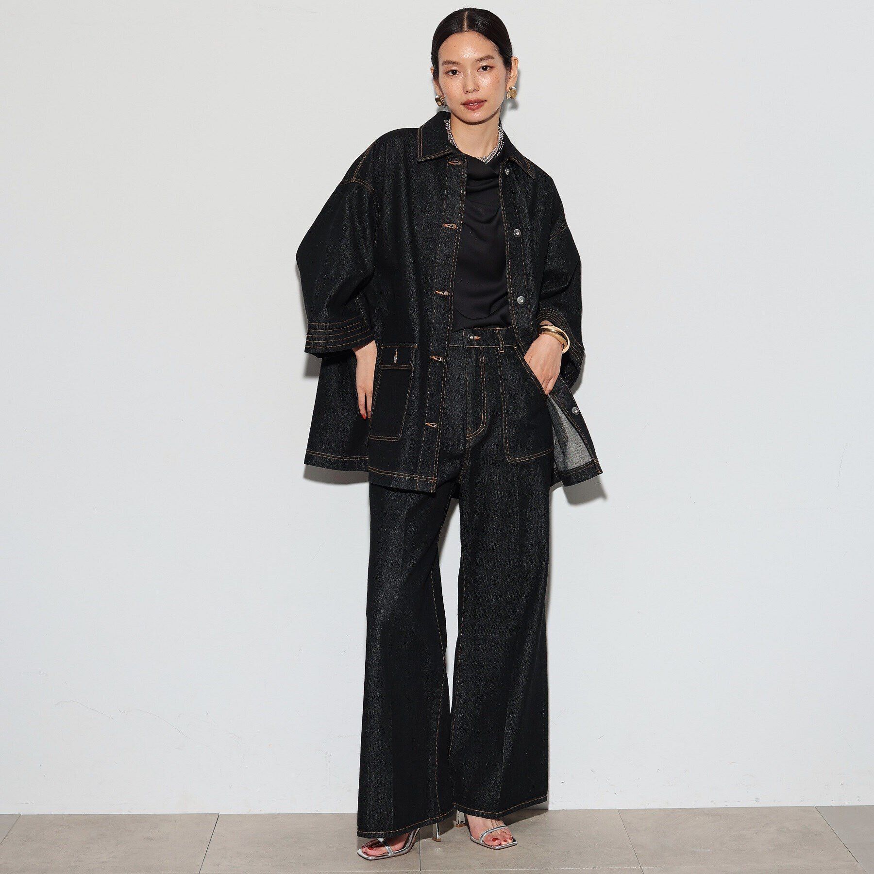 GALLEST「ボックスデニムジャケット」|デニムジャケット|