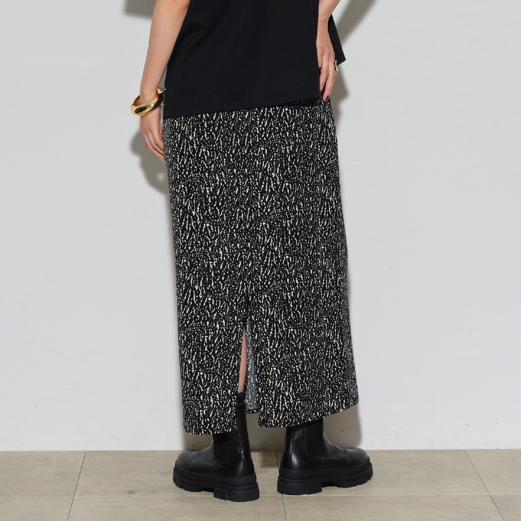 GALLEST「変形ドットナロースカート」|スカート|