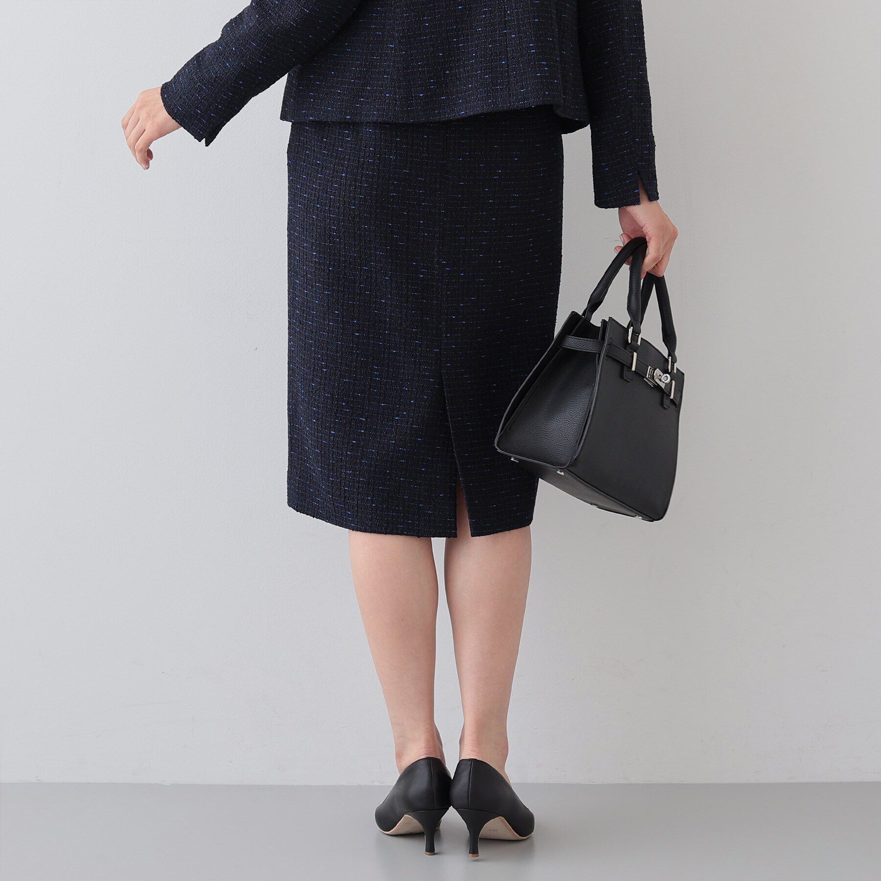 INDIVI「【日本製／オリジナル素材】ツィードスカート」|スーツ|