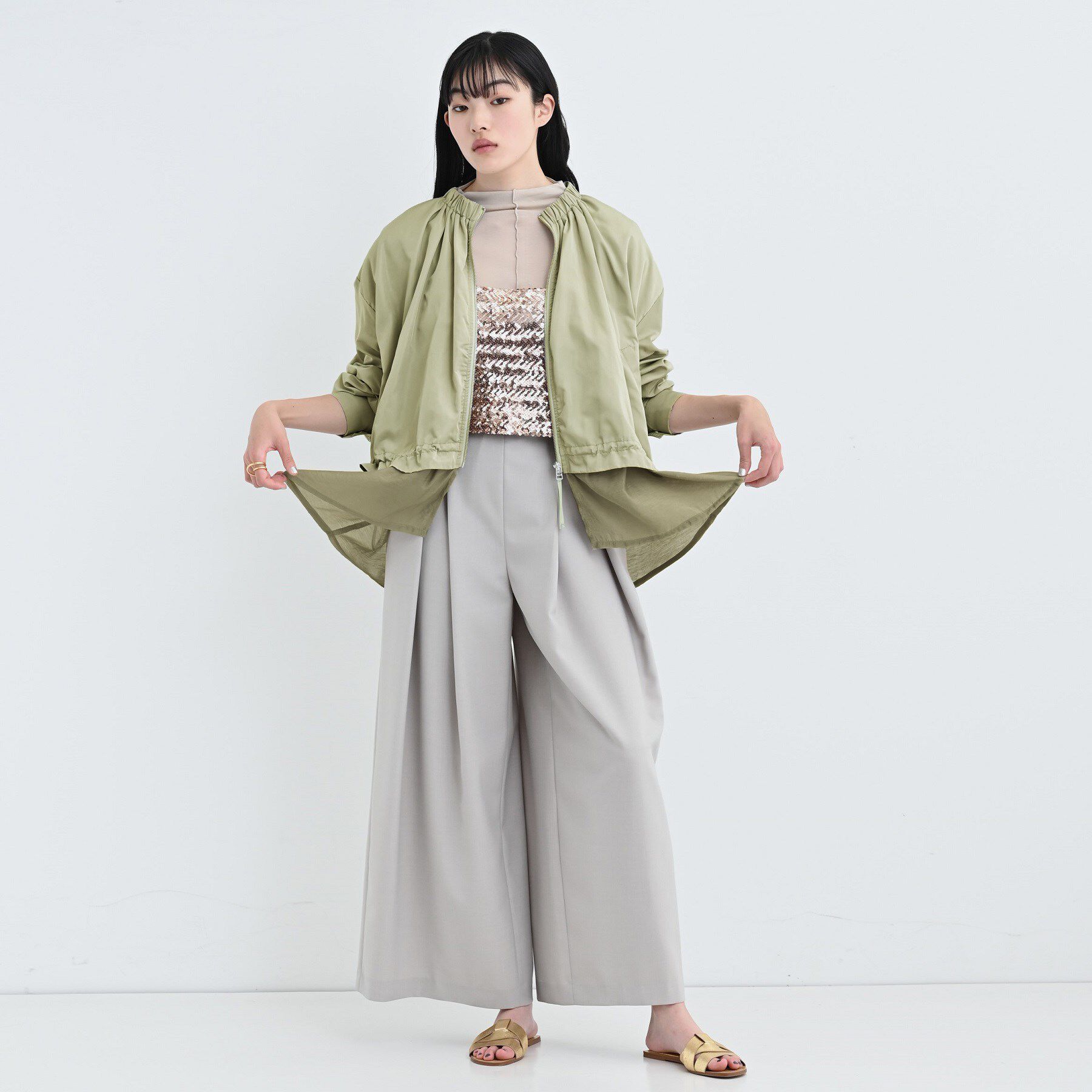 GALLEST「ドロストライトブルゾン」|ブルゾン・スタジャン|